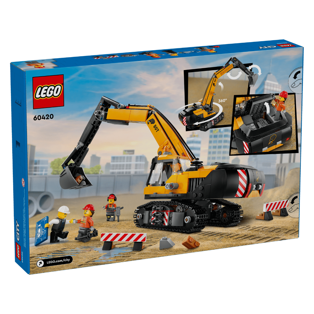 €積樂黑市€ 樂高 LEGO 60420 挖掘機 挖土機 城市 CITY 男孩 禮物-細節圖2