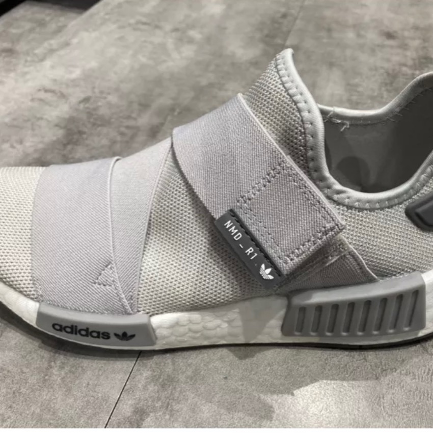 Adidas 愛迪達 NMD_R1 W strap 女 灰白 運動慢跑 休閒鞋 GW9470-細節圖2