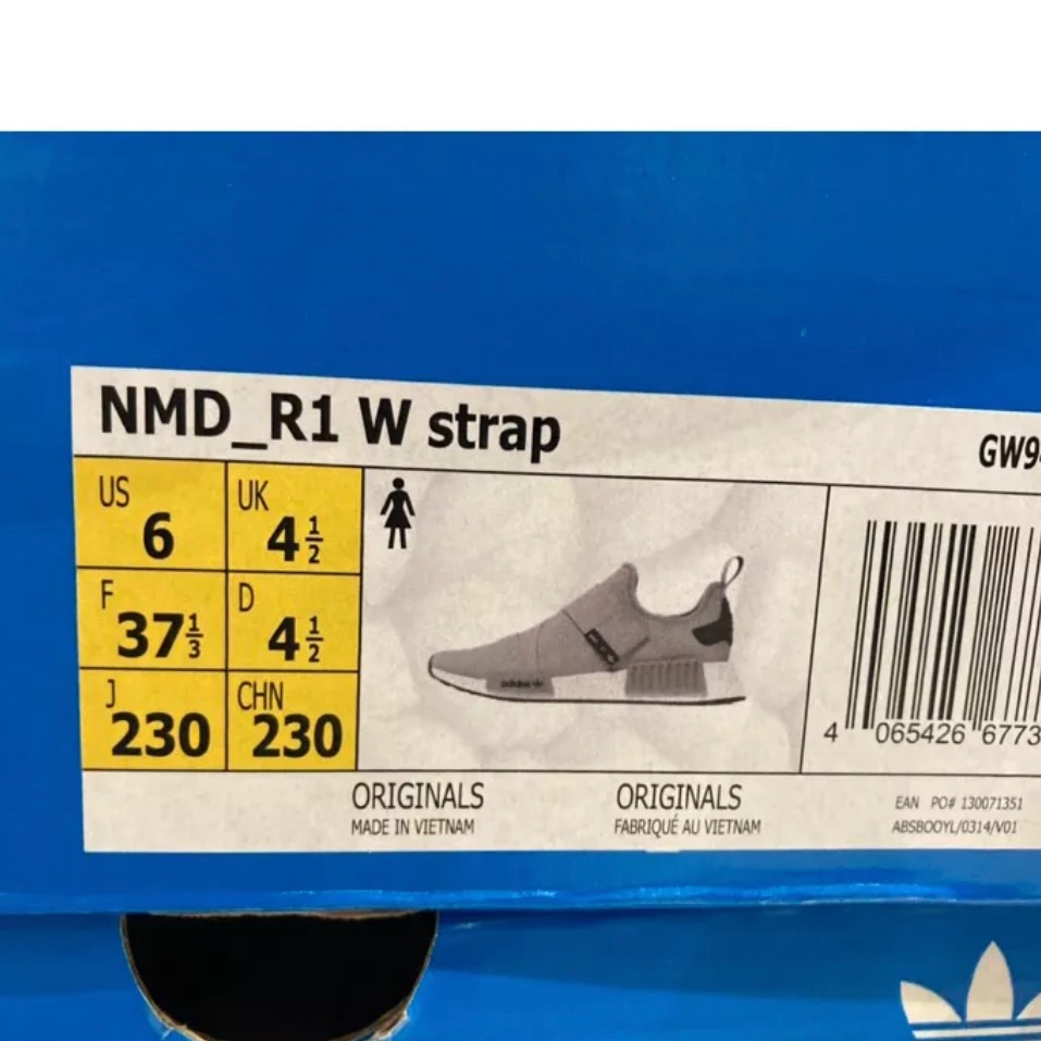 Adidas 愛迪達 NMD_R1 W strap 女 灰白 運動慢跑 休閒鞋 GW9470-細節圖5