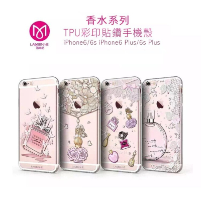 APPLE iPhone 6/6S/iPhone 6 Plus香水系列 TPU 彩印殼/保護殼/施華洛世奇水鑽/鑽石殼