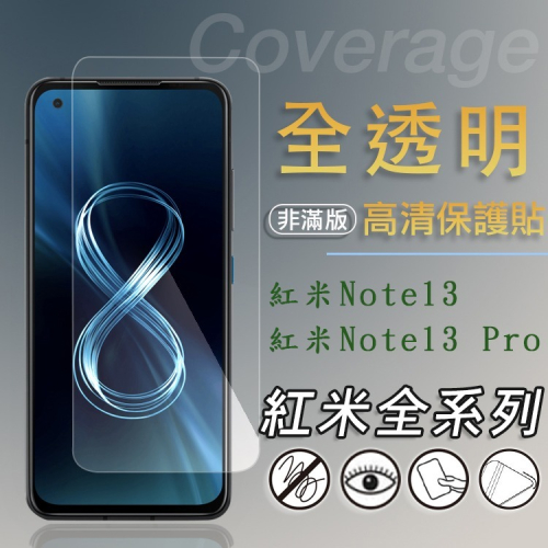 亮面 螢幕保護貼 MI 紅米 Redmi Note 13 / Note 13 Pro 軟性 亮貼 保護膜 手機貼