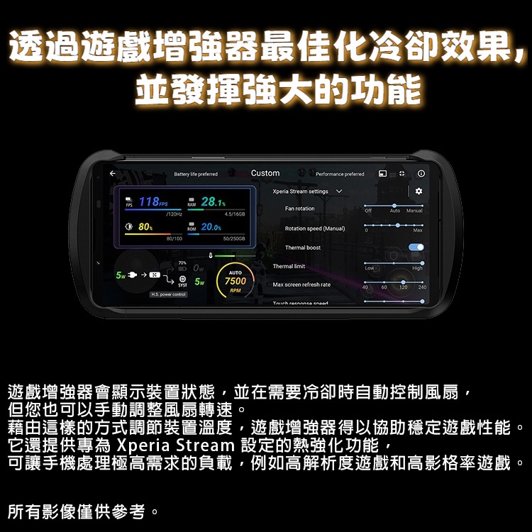 SONY Xperia Stream 原廠電競套件 XQZ-GG01 適用 Xperia 1 IV&V 散熱套件 公司貨-細節圖7