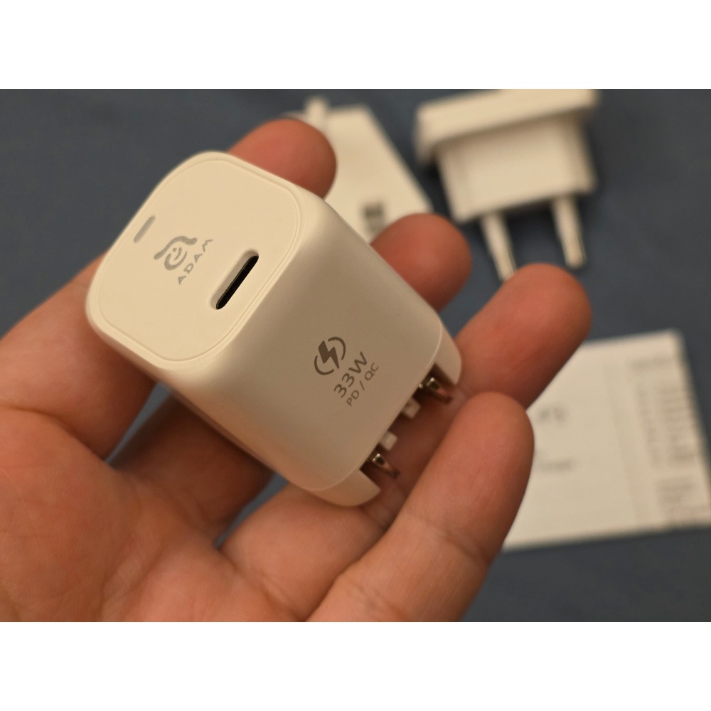 ADAM 亞果元素 OMNIA P3 USB-C 33W迷你快充電源供應器 (附多國轉接頭)-細節圖4