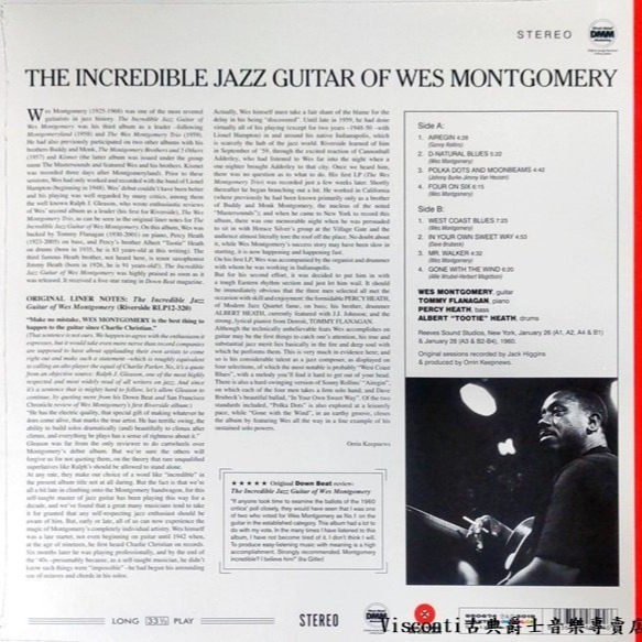 @【WAXTIME】Wes Montgomery:Incredible Jazz Guitar (限量彩膠)-細節圖2