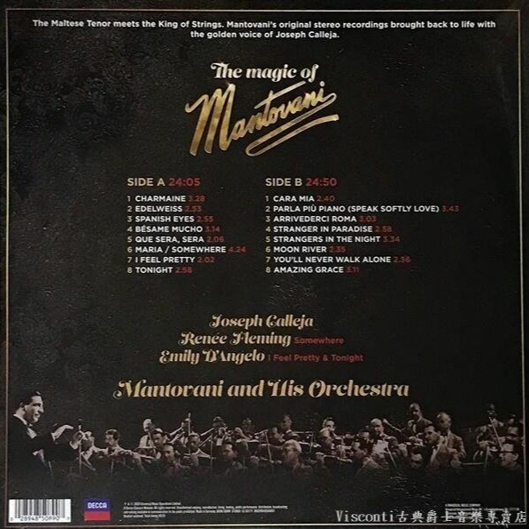 @【DECCA】The Magic of Mantovani曼都瓦尼的魔力與Joseph Calleja克萊亞-黑膠唱片-細節圖2