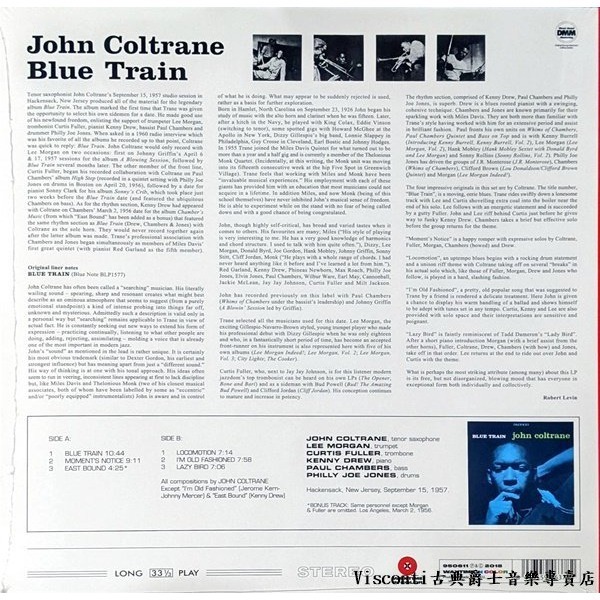 @【WAXTIME】John Coltrane:Blue Train約翰.柯川:藍色列車(限量彩膠唱片)-細節圖2