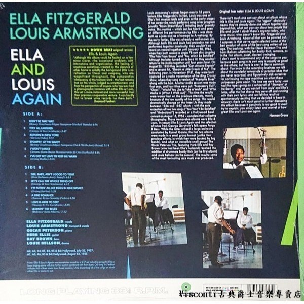 【Waxtime預購】Ella Fitzgerald & Louis Armstrong:Ella & Louis...-細節圖2