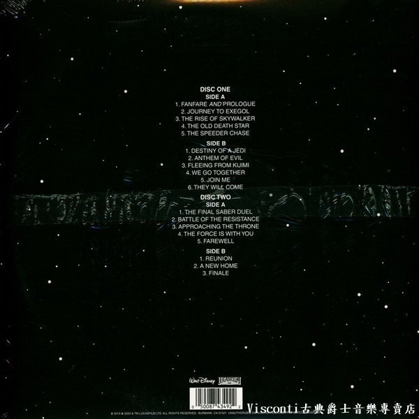 【Walt Disney】Star Wars:The Rise of Skywalker－－－電影原聲(二張黑膠唱片)-細節圖2
