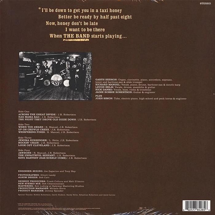 【Capitol】The Band:The Band樂隊:同名專輯(五十周年紀念雙黑膠)-細節圖2