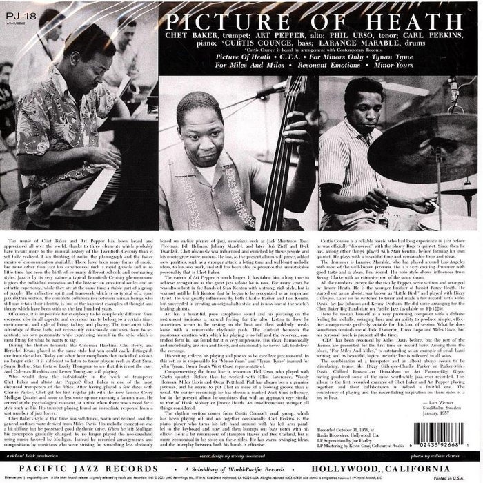 【Blue Note預購】Chet Baker & Art Pepper: Picture Of Heath(黑膠唱片)-細節圖2