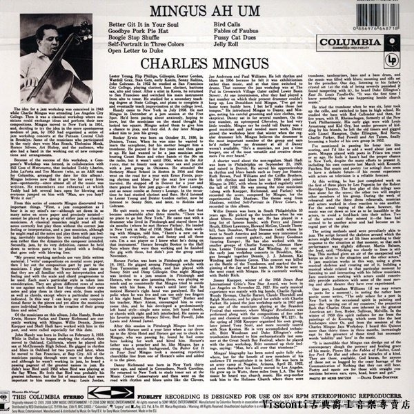 【Music On Vinyl預購】Charles Mingus:Mingus Ah Um (黑膠唱片)-細節圖2