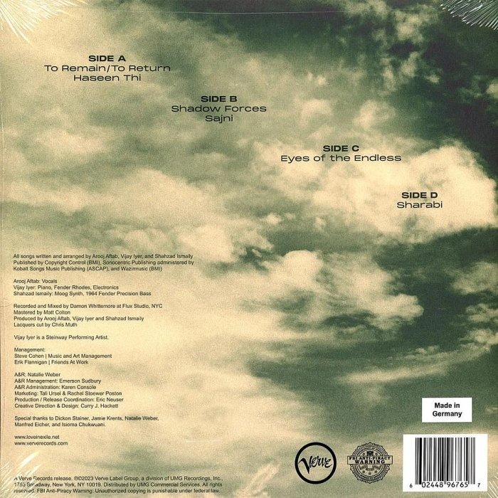 【Verve】Arooj Aftab : Love In Exile (二張黑膠唱片)-細節圖2