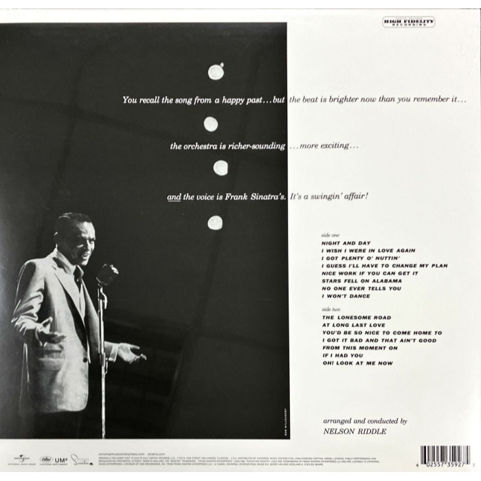【Universal】Frank Sinatra: A Swingin＇ Affair(黑膠唱片)-細節圖2