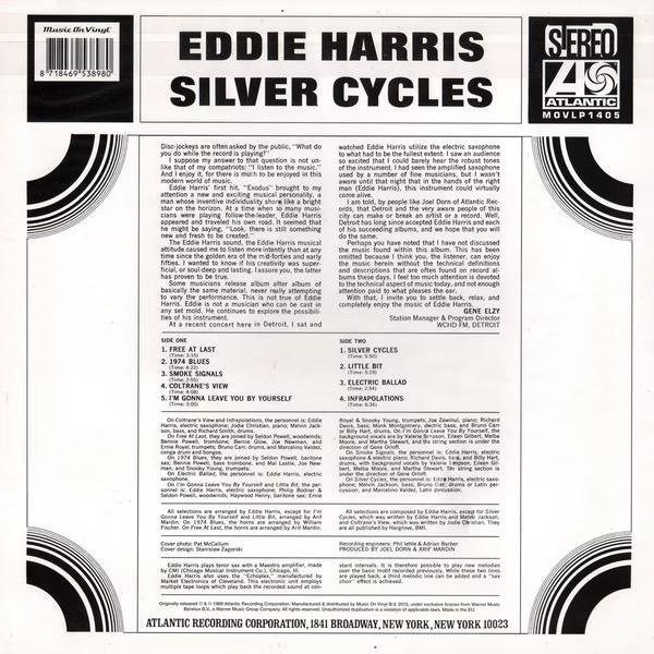 【Music On Vinyl】Eddie Harris: Silver Cycles(黑膠唱片)-細節圖2
