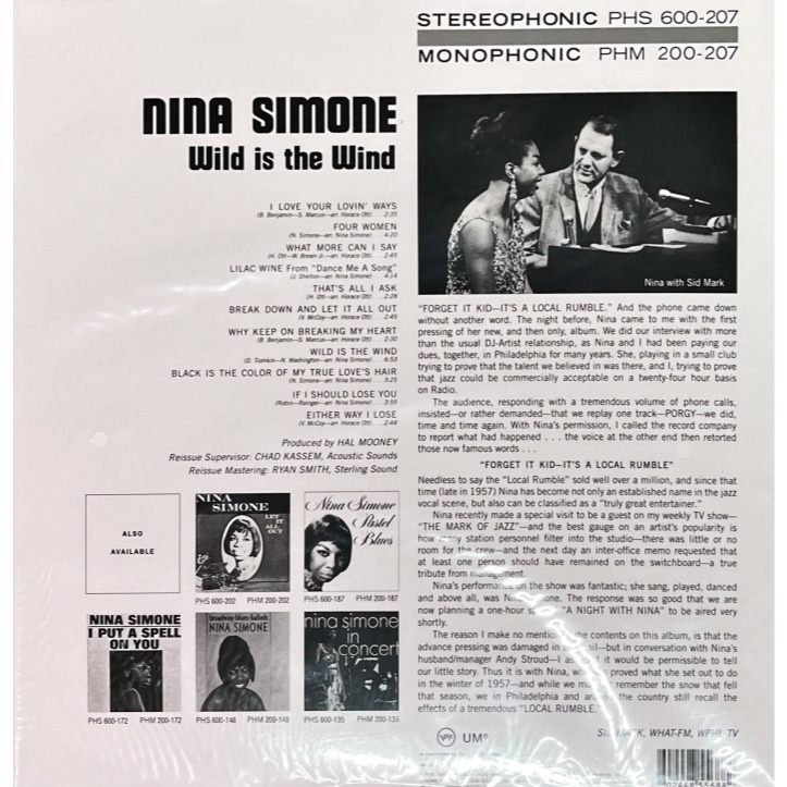 【Verve】Nina Simone: Wild Is The Wind (Acoustic Sounds)黑膠唱片-細節圖2
