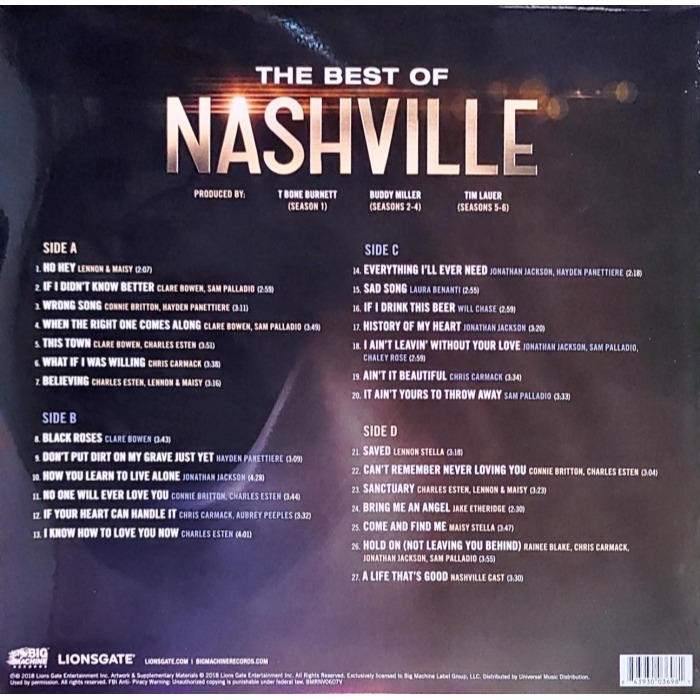 @【Big Machine】The Best Of Nashville音樂之鄉-電視原聲帶精選(二張黑膠唱片)-細節圖2