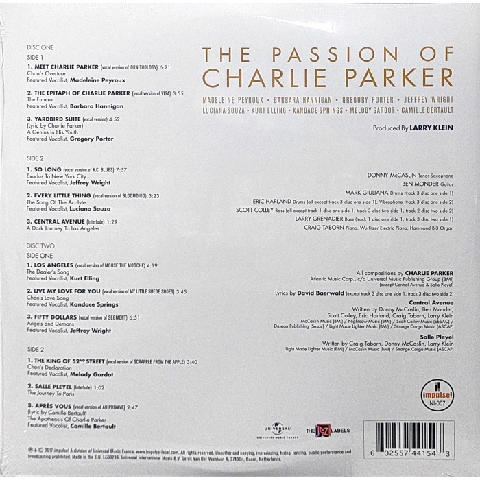 【impulse!】The Passion Of Charlie Parker (二張黑膠唱片)-細節圖2