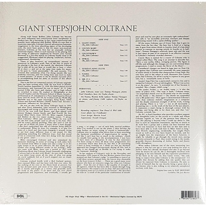 【Dol預購】John Coltrane:Giant Steps約翰.柯川:巨人的步伐(黑膠唱片)-細節圖2