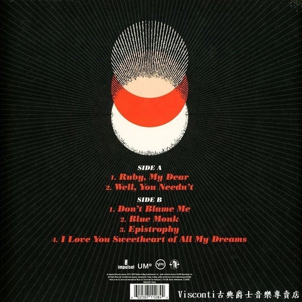 【Impulse!】Thelonious Monk:Palo Alto泰隆尼斯.孟克 傳奇帕羅奧圖現場(黑膠唱片)-細節圖2