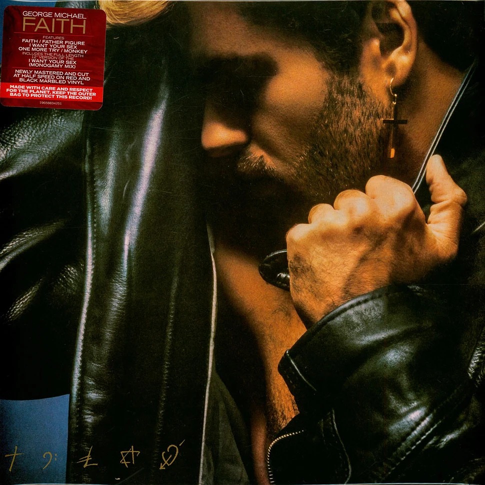 ＠【SONY】George Michael : Faith (二張限量紅黑大理石彩膠)-細節圖2