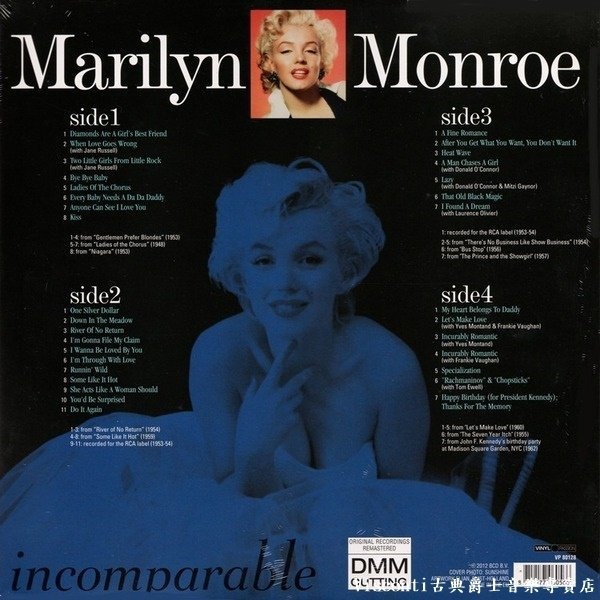 【Vinyl Passion】Marilyn Monroe:Incomparable無與倫比的夢露精選(二張黑膠唱片)-細節圖2
