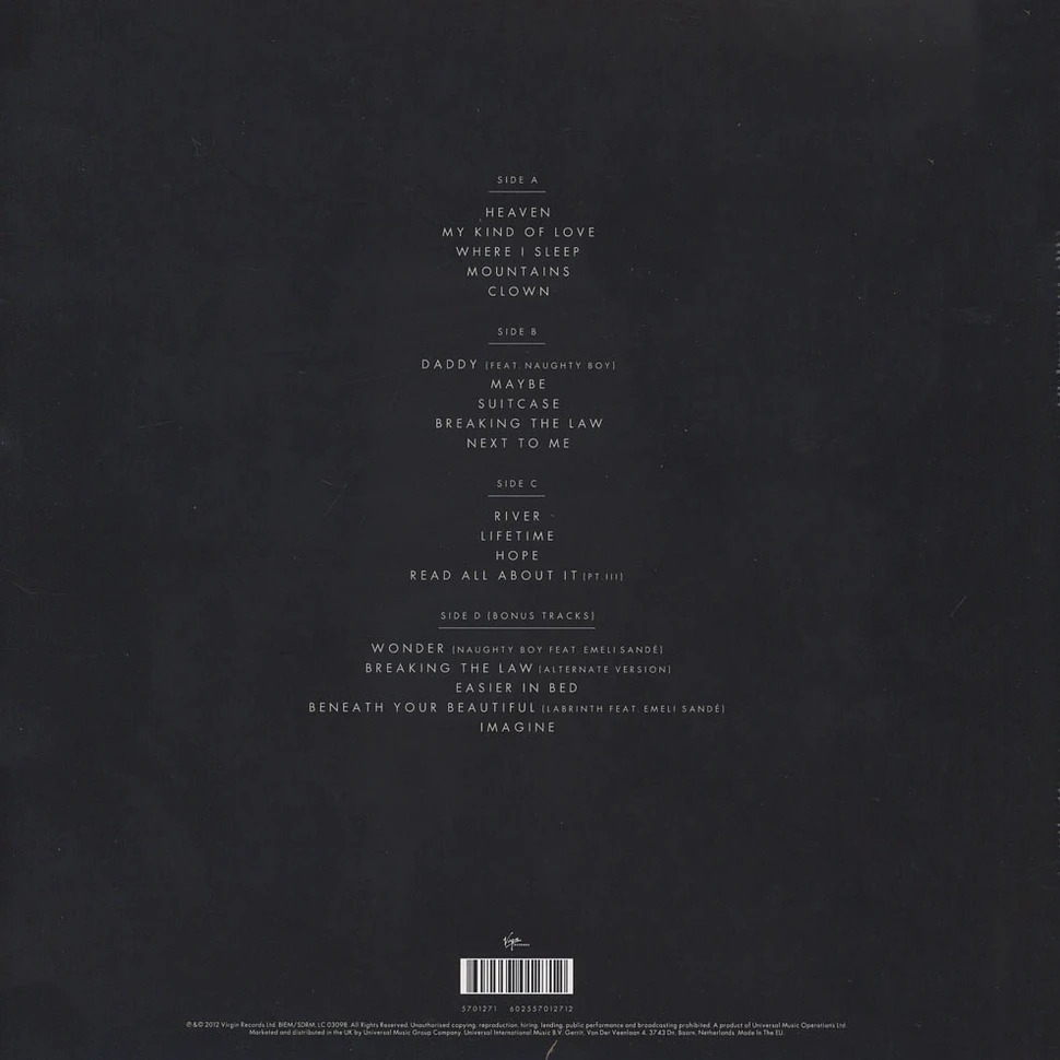 【Virgin】Emeli Sandé: Our Version Of Events (二張黑膠唱片)-細節圖2