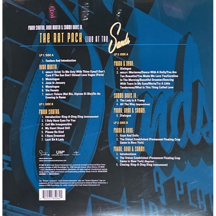@【Capitol】Rat Pack : Live At The Sands (二張黑膠唱片)-細節圖2
