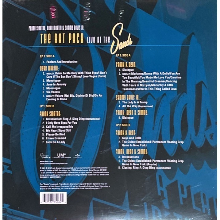 @【Capitol】Rat Pack : Live At The Sands (二張黑膠唱片)-細節圖2