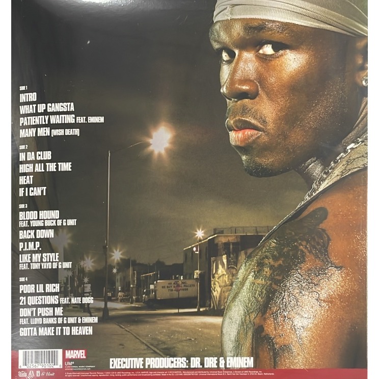 【Interscope】50 Cent:Get Rich Or Die Tryin＇五角:要錢不要命(漫威版封雙彩膠)-細節圖2