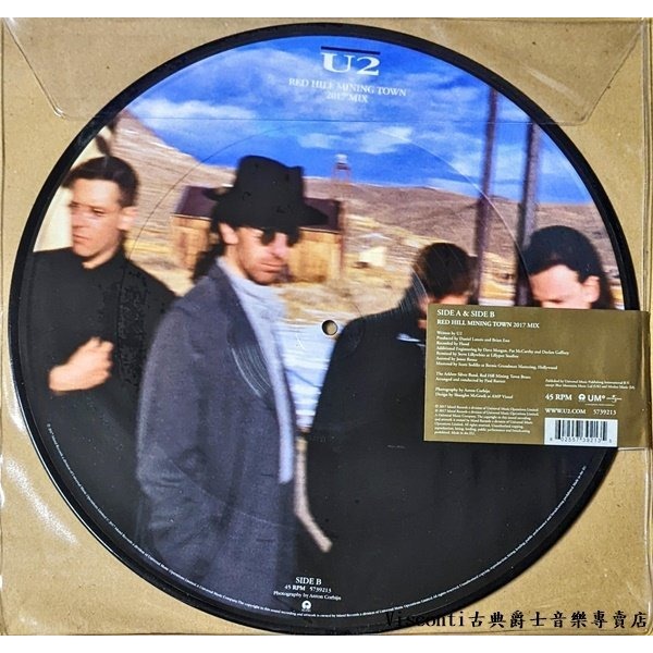 @【Island】U2:Red Hill Mining Town(12吋45轉RSD圖像彩膠)-細節圖2