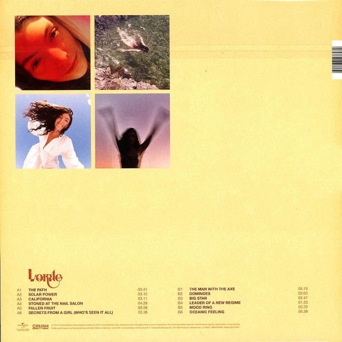 【Universal】Lorde:Solar Power(黑膠唱片)-細節圖2