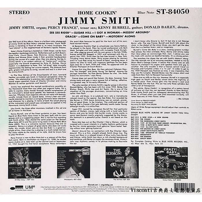 @【Blue Note】Jimmy Smith:Home Cookin＇ (黑膠唱片)-細節圖2