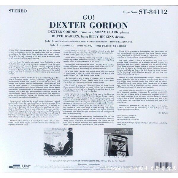 【Blue Note預購】Dexter Gordon:Go!戴克斯特.戈登:走(黑膠唱片)-細節圖2