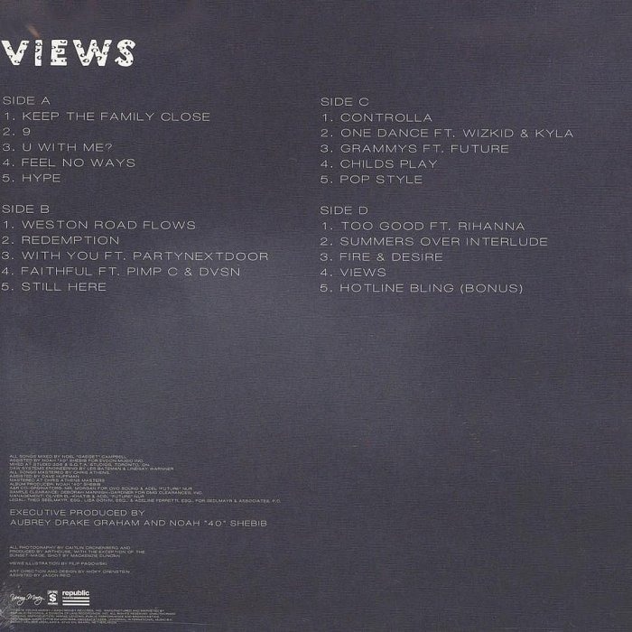 【Republic】Drake:Views德瑞克:傲視(二張黑膠唱片)-細節圖2