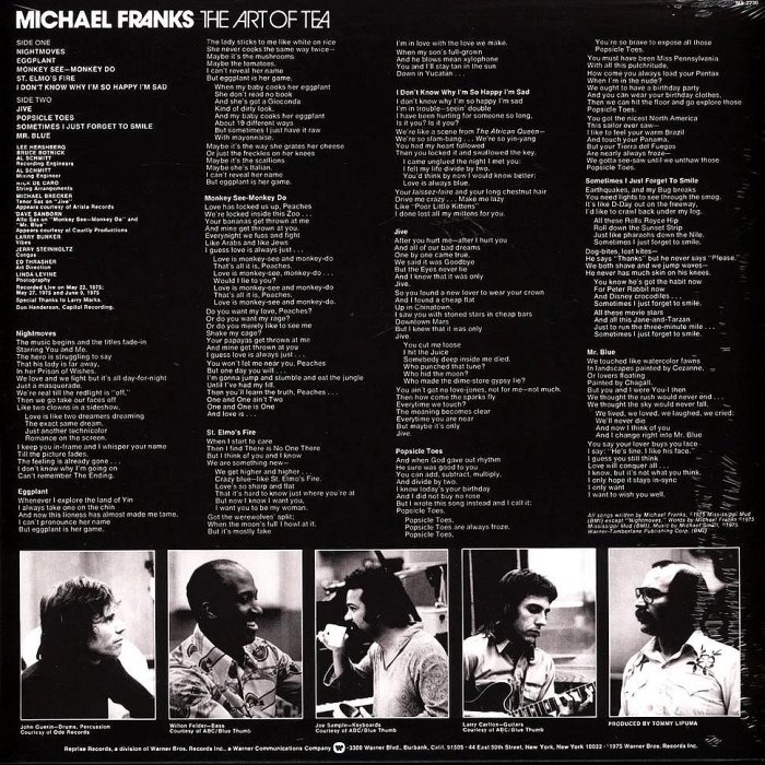 【Speakers Corner預購】Michael Franks : The Art Of Tea(黑膠唱片)-細節圖2