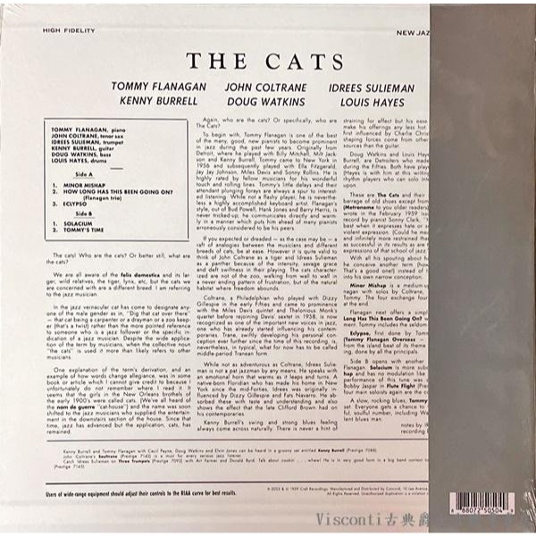 @【Concord】Tommy Flanagan,John Coltrane,...The Cats-細節圖2