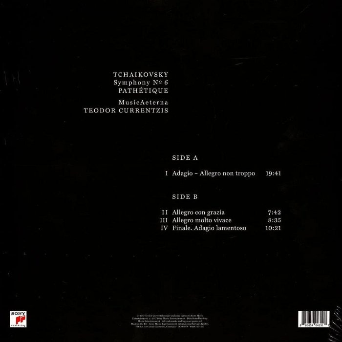 @【Sony】柴可夫斯基:第六號交響曲(Teodor Currentzis克雷提茲,音樂永恆合奏團)(黑膠唱片)-細節圖2
