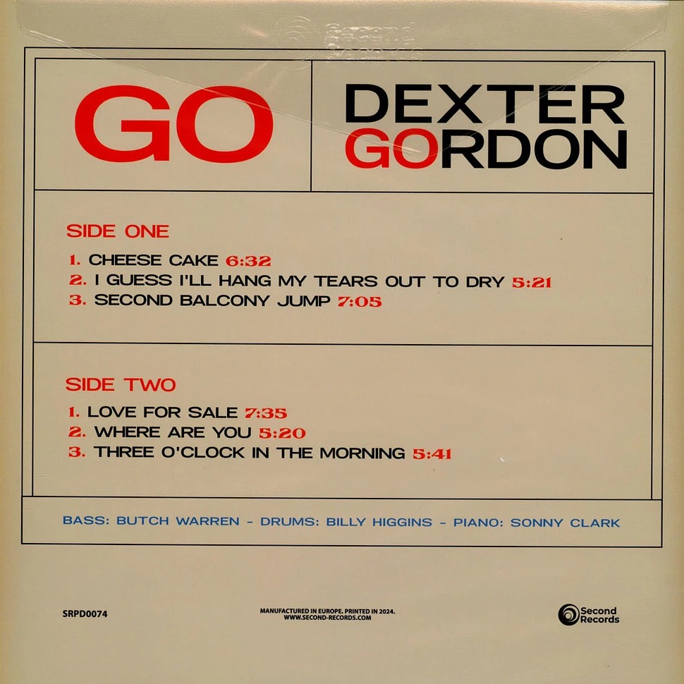 【Second預購】Dexter Gordon : Go! (大理石彩膠)-細節圖2