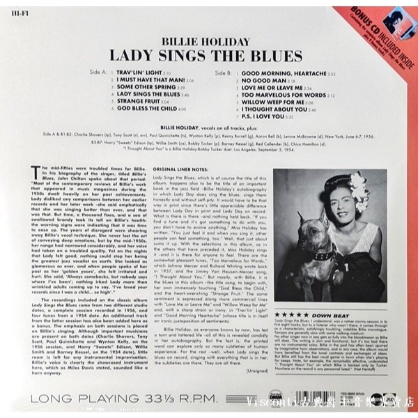 @【Groove Replica】Billie Holiday:Lady Sings The Blues-黑膠唱片+CD-細節圖2