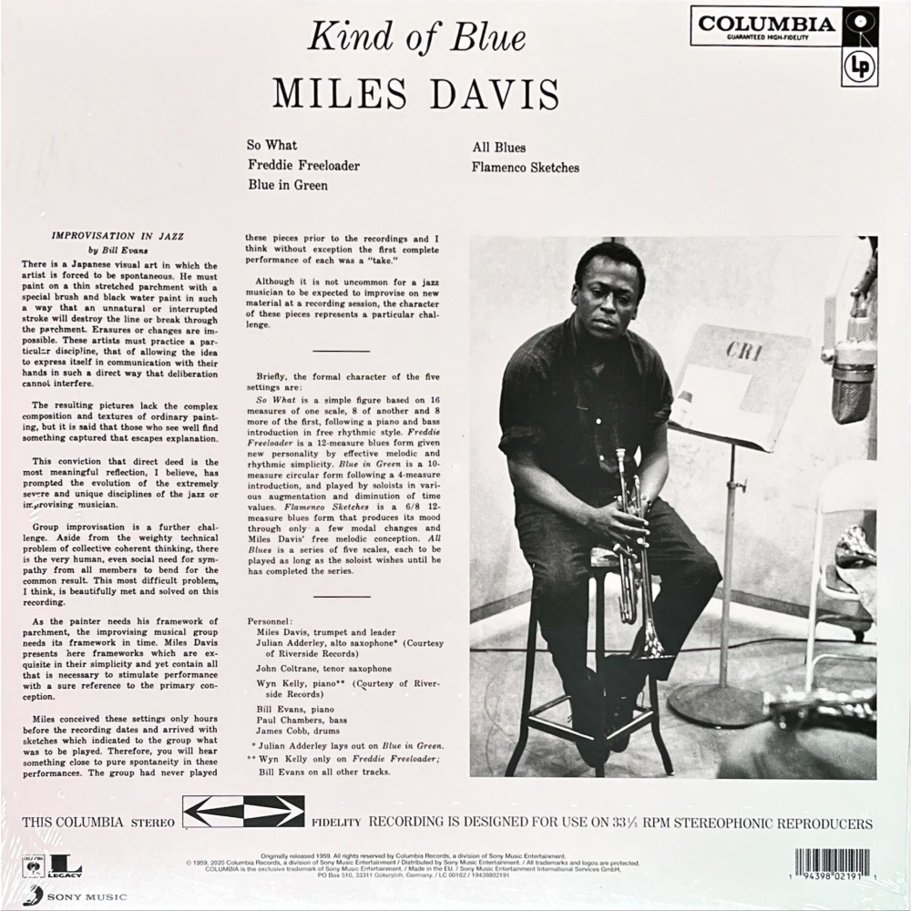 @【SONY】Miles Davis : Kind Of Blue (透明彩膠)-細節圖2