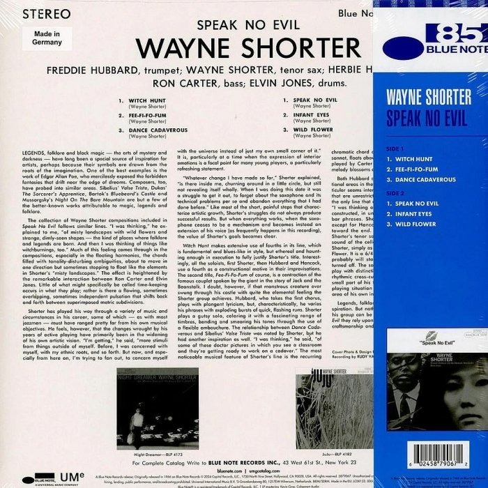 【Blue Note】Wayne Shorter:Speak No Evil (黑膠唱片)-細節圖2