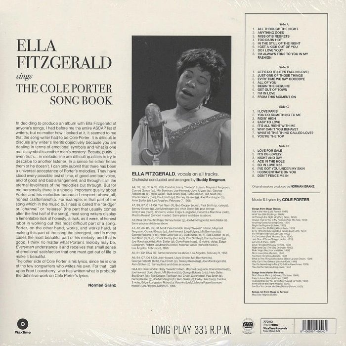【WAXTIME預購】Ella Fitzgerald: Sings The Cole Porter Song Book-細節圖2