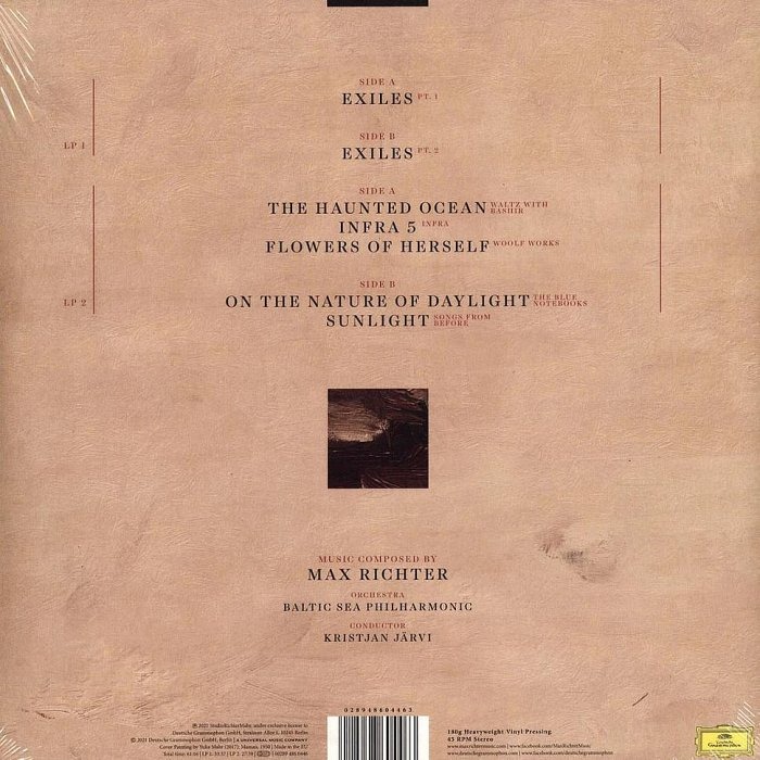 【DG】Max Richter : Exiles放逐者 (Kristjan Järvi,波羅的海愛樂)(二張黑膠唱片)-細節圖2