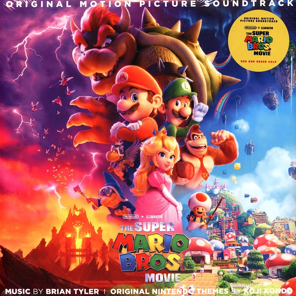 @【Iam8bit】The Super Mario Bros. 超級瑪利歐兄弟-電影原聲帶 (紅綠雙彩膠)-細節圖2