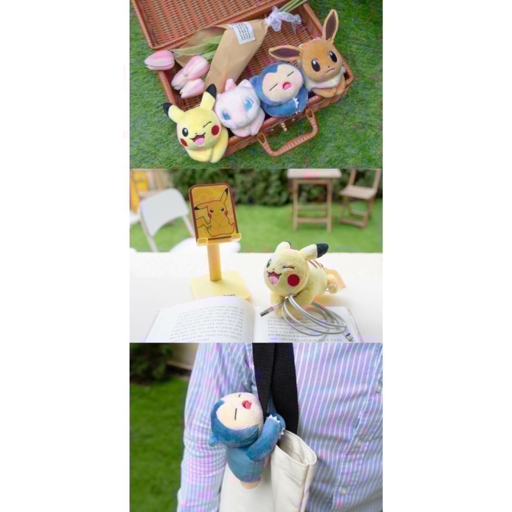 全新絕版現貨 正版授權 7-11 寶可夢絨毛集線器 皮卡丘 伊布 卡比獸 夢幻 娃娃 玩偶-細節圖2