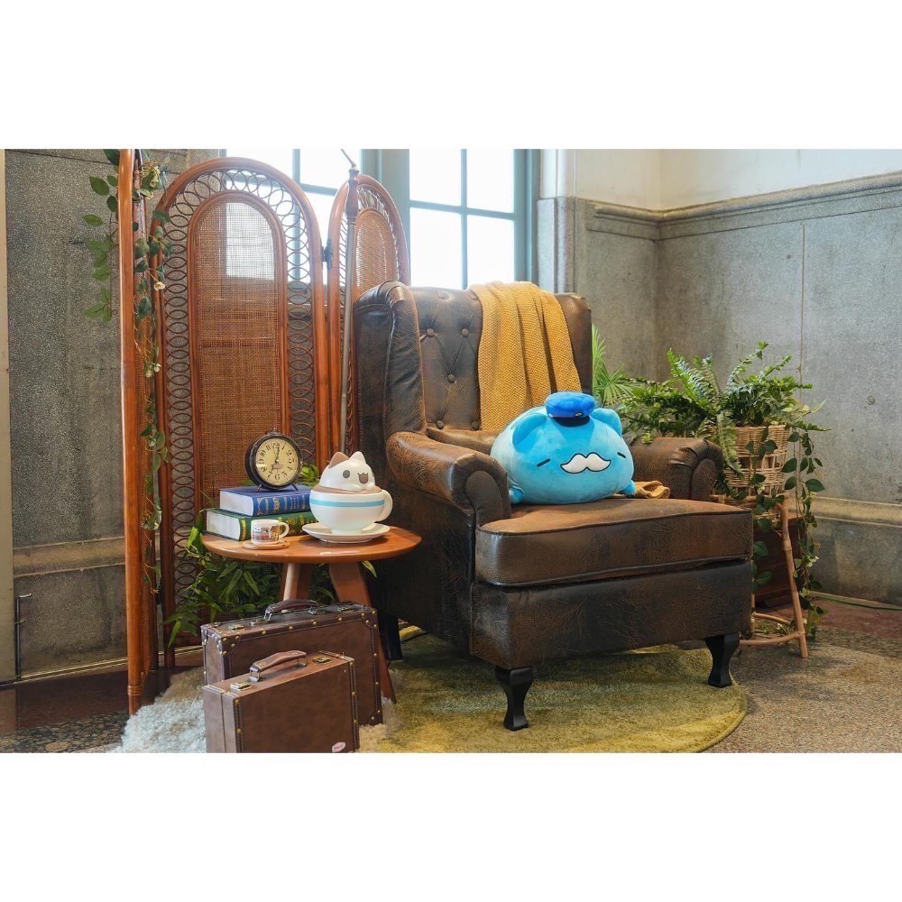 快速出貨🚚 全新限量現貨 台中驛站限定 咖波懶洋洋絨毛娃娃 列車長版 限時優惠-細節圖3