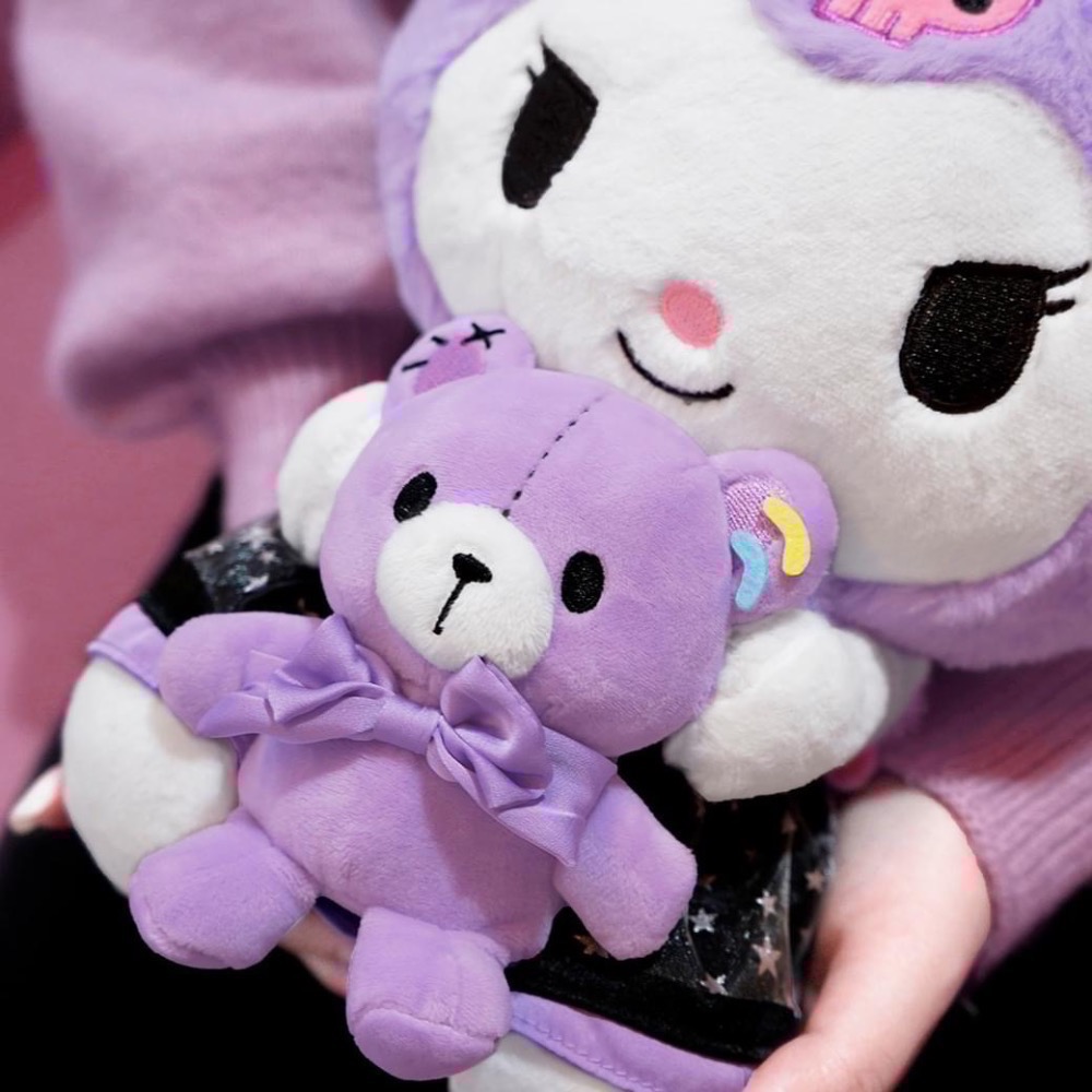 全新限量現貨+預購 7-11 三麗鷗 魔幻系列 30公分 酷洛米 抱小熊 絨毛娃娃 玩偶-細節圖5