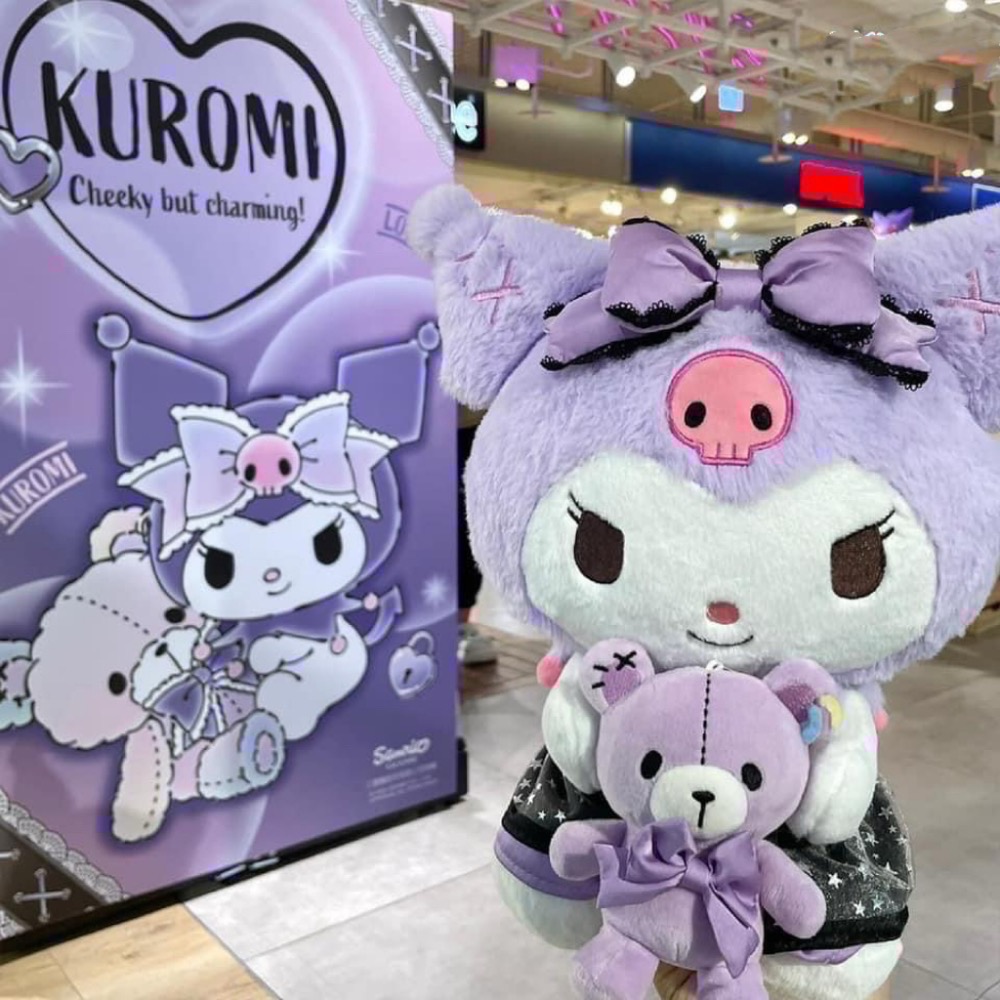 全新限量現貨+預購 7-11 三麗鷗 魔幻系列 30公分 酷洛米 抱小熊 絨毛娃娃 玩偶-細節圖2