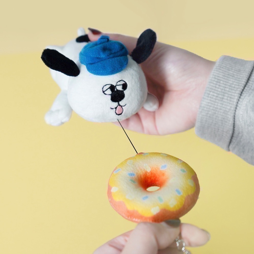 全新限量現貨 7-11 史努比想吃系列 伸縮吊飾 胡士托 歐拉夫 史努比-細節圖5