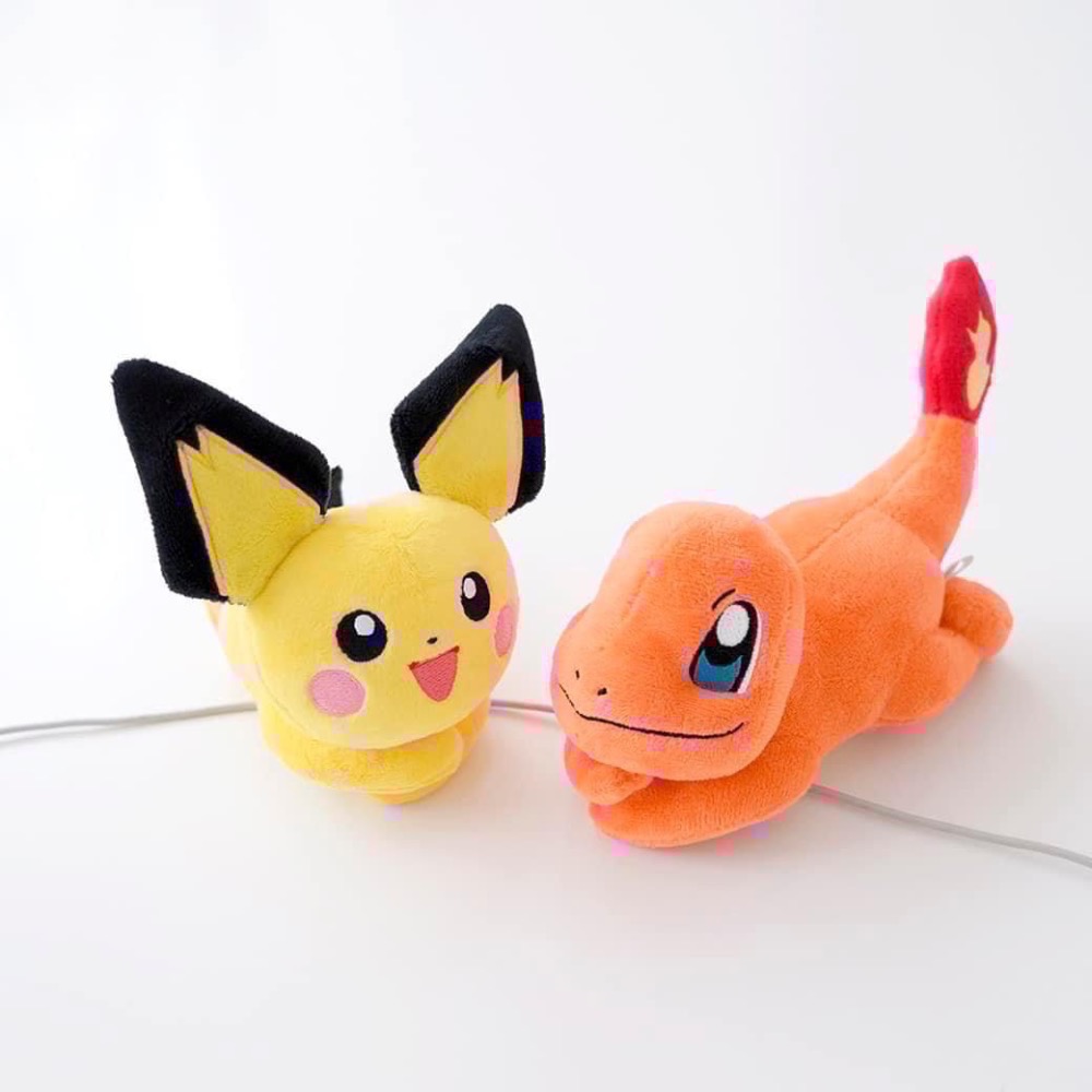 全新限量現貨 7-11 寶可夢集線器 皮丘 可達鴨 小火龍 利歐路 趴姿娃娃-細節圖5